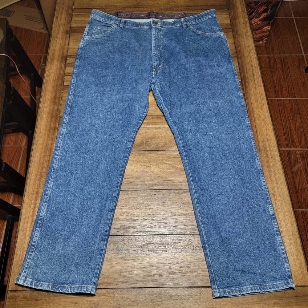 Wrangler Regular Fit Comfort Waistband Denim Jeans - Size 42 X 30